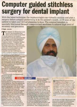 News Published In Times Of India